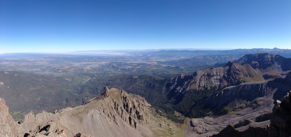 Mount Sneffels South to West Panoramic